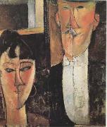 Amedeo Modigliani Bride and Groom  (mk09) oil painting reproduction